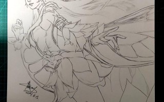 王者荣耀素描貂蝉教学，王者貂蝉素描图片大全