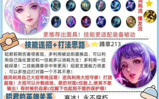 王者荣耀王昭君教学（王昭君新手教学）