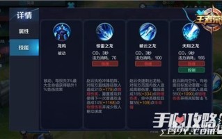 王者荣耀赵云出攻装：提升赵云输出能力的关键