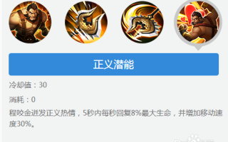 王者荣耀程坦克玩法（王者荣耀程昱）