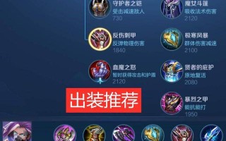 王者荣耀蓝陵王出装：打造强大的输出装备