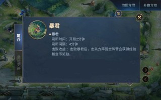 王者荣耀暴君教学（王者荣耀暴君教学视频）