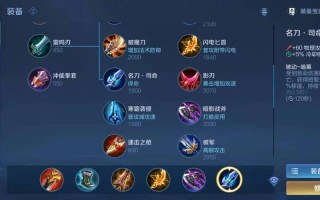 王者荣耀阿轲出装肉：为阿轲选择合适的装备，提升其耐久度