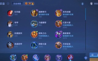 王者荣耀亚瑟装备搭配，王者里的亚瑟什么装备