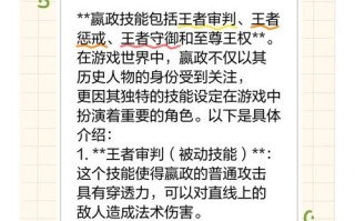 王者荣耀瓶子教学嬴政（王者瓶子是谁）