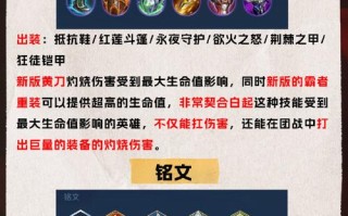 王者荣耀白起暴力出装（王者荣耀 白起 出装）