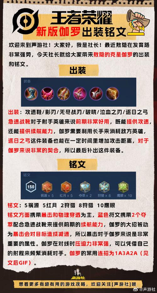 伽罗的王者荣耀出装:给你带来胜利的利器-第2张图片-益智游 伽罗的王者荣耀出装:给你带来胜利的利器-第2张图片-益智游