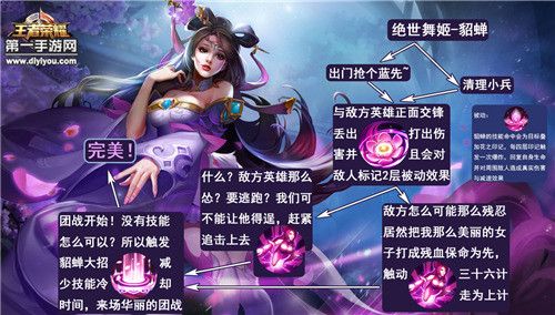 王者荣耀貂蝉技能教学,王者荣耀貂蝉技能怎么玩-第5张图片-益智游 王者荣耀貂蝉技能教学,王者荣耀貂蝉技能怎么玩-第5张图片-益智游