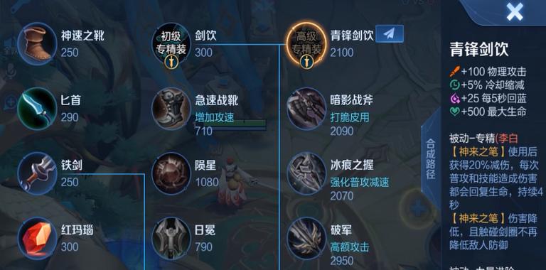 王者荣耀李白秒人出装,李白秒人装备-第1张图片-益智游 王者荣耀李白秒人出装,李白秒人装备-第1张图片-益智游
