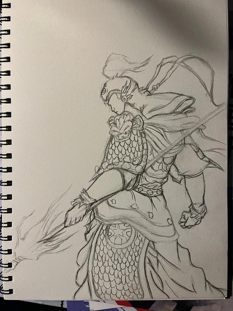 王者荣耀素描教学，王者荣耀素描画简单好看易画-第6张图片-益智游