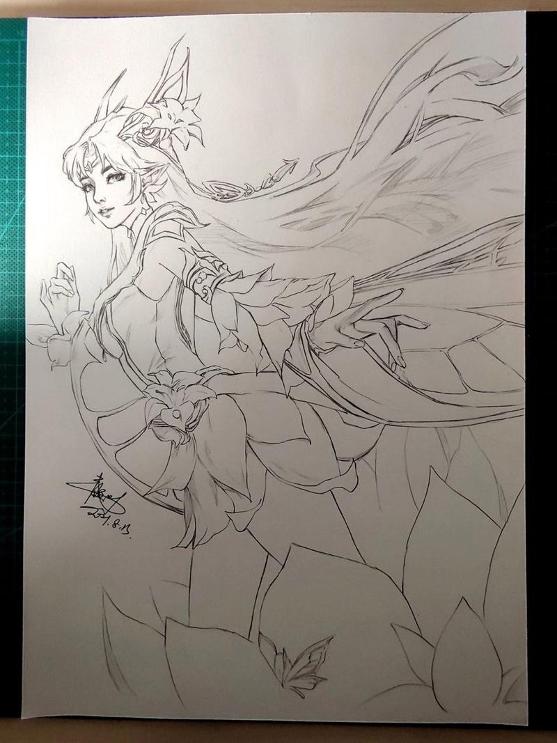 王者荣耀素描貂蝉教学，王者貂蝉素描图片大全-第1张图片-益智游